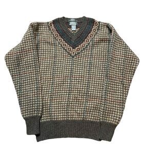 LORD AND TAYLOR Shetland Kensington Collection Wool Sweater Size Large